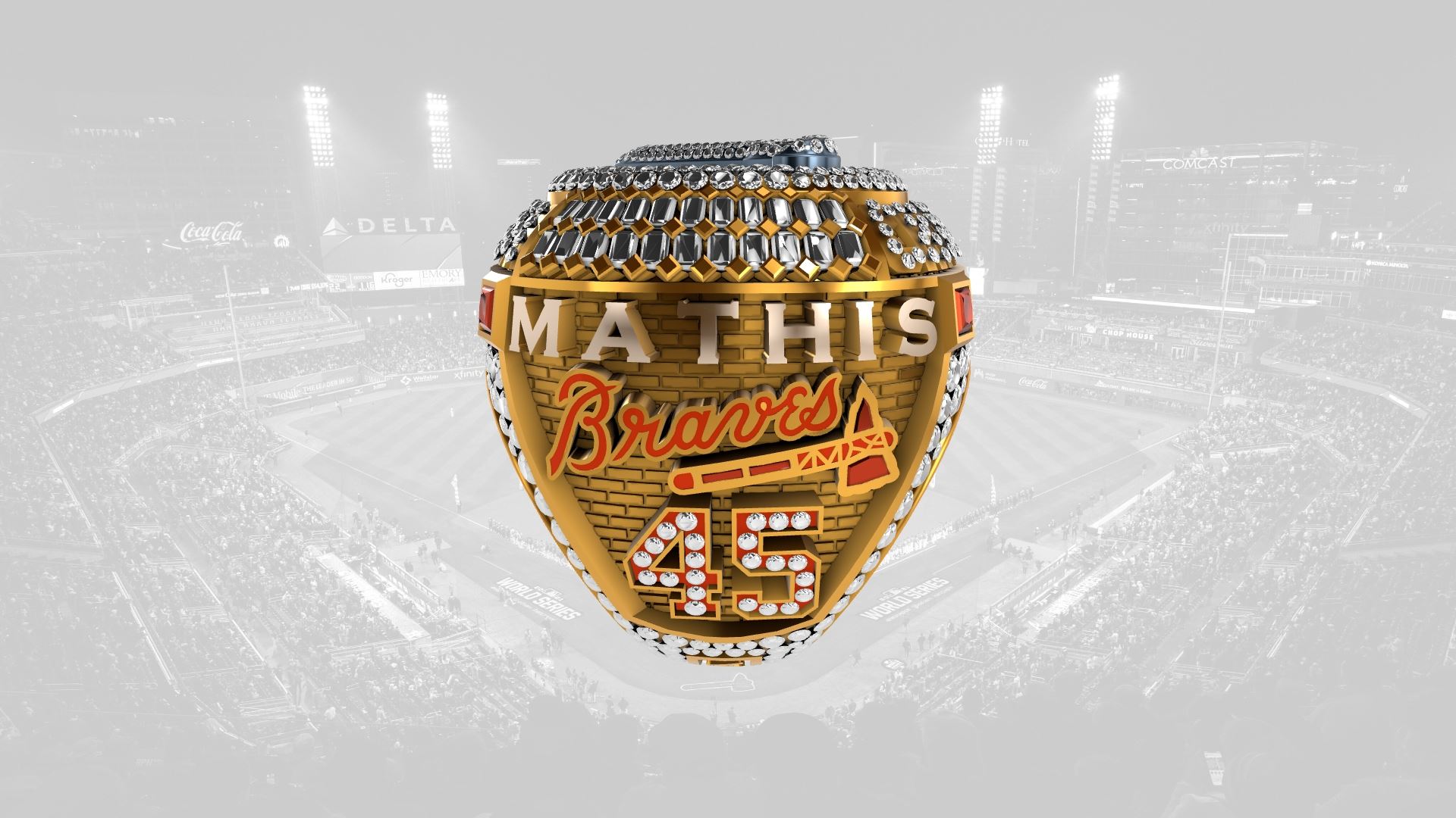 2021 Braves World Series Ring - Jeff Mathis